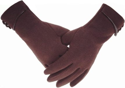 Tomily Womens Touch Screen Phone Fleece Windproof Gloves Winter Warm Wear